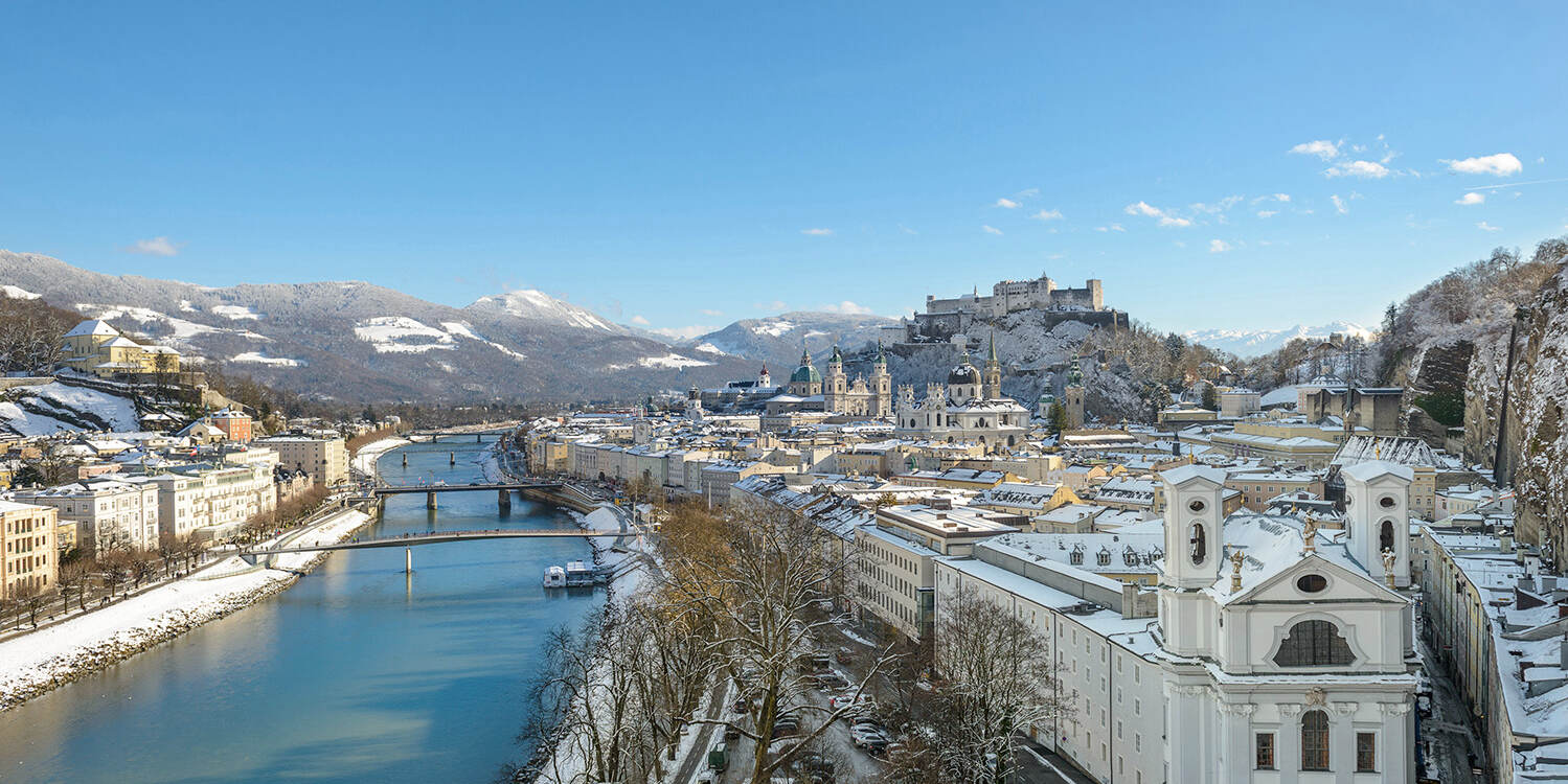 Salzburg - river Salzach and old town in winter © Tourismus Salzburg GmbH Salzburg - river Salzach and old town in winter © Tourismus Salzburg GmbH